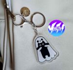 آویز و جاکلیدی اکریلیک روح و گربه