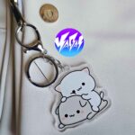 آویز و جاکلیدی اکریلیک گربه های کیوت