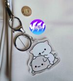 آویز و جاکلیدی اکریلیک گربه های کیوت