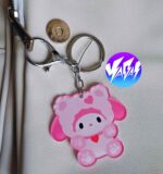 آویز و جاکلیدی اکریلیک کرومی و ملودی - Image 2