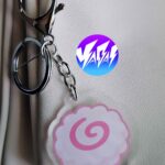 آویز و جاکلیدی اکریلیک ژاپنی کیک ماهی ناروتو